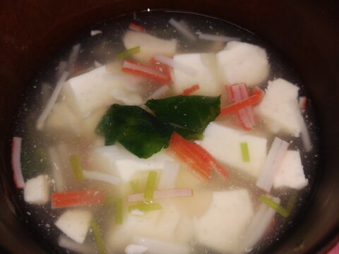 豆腐のとろみスープ(減塩)